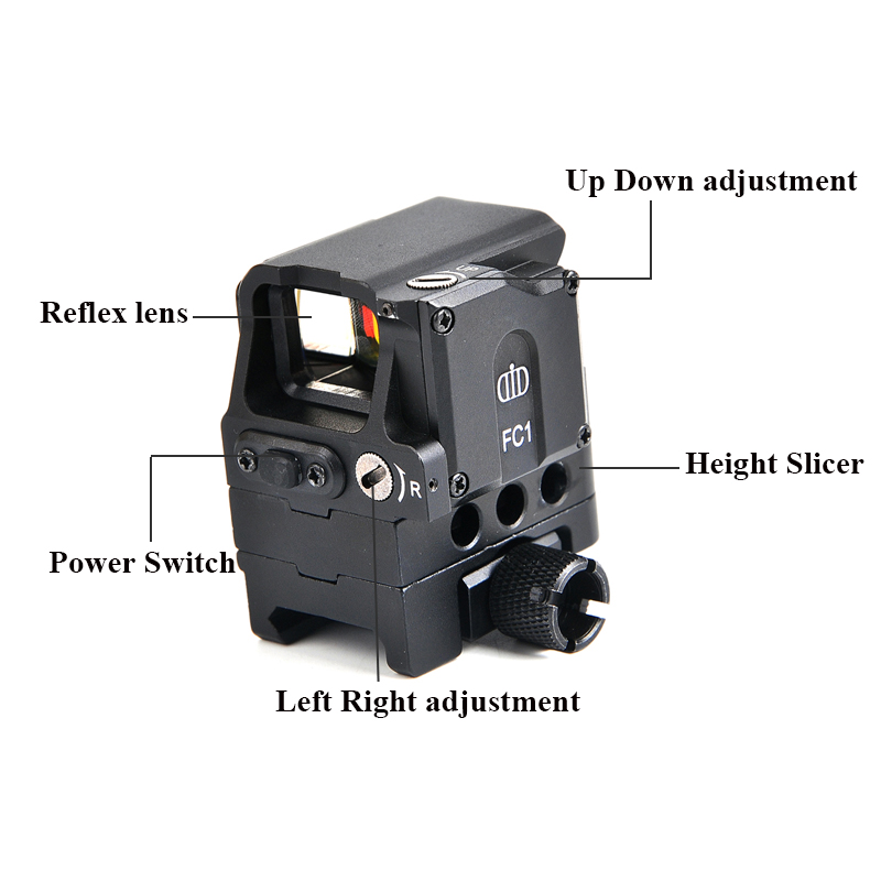 DI Optical FC1 Red Dot Sight 2 MOA Reflex Sight scope for 20mm
